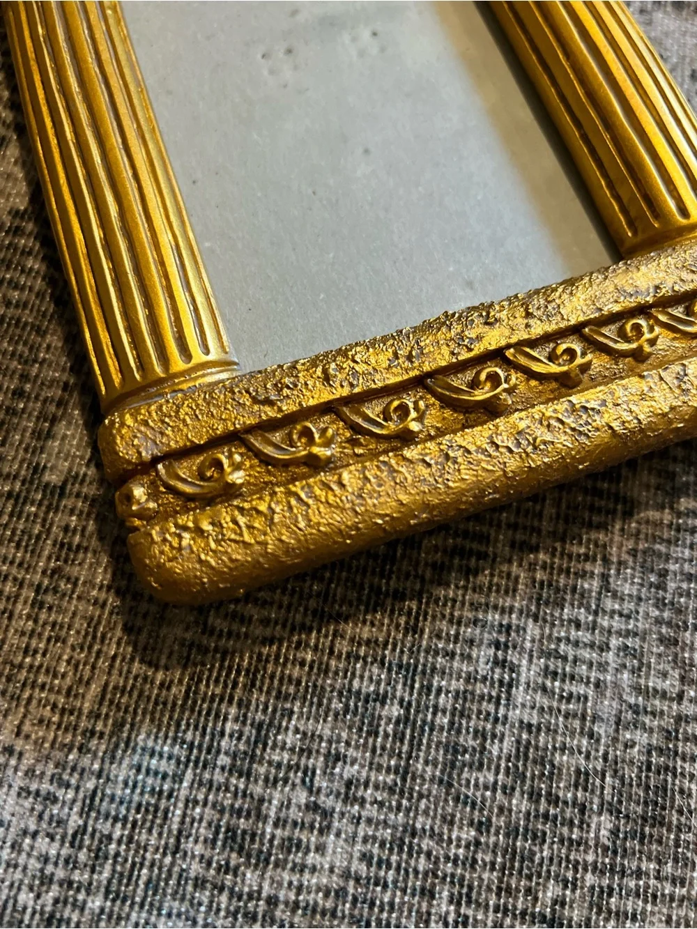 Vintage Gold Cherub Cupid Picture Frame 1990s Hollywood Regency 3.5 x 5” Photo